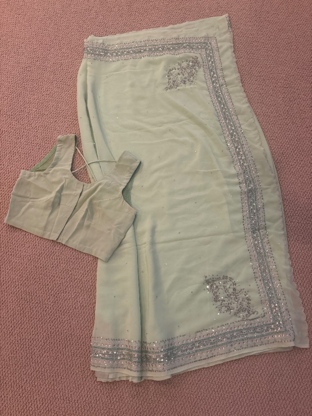 Light Green Saree